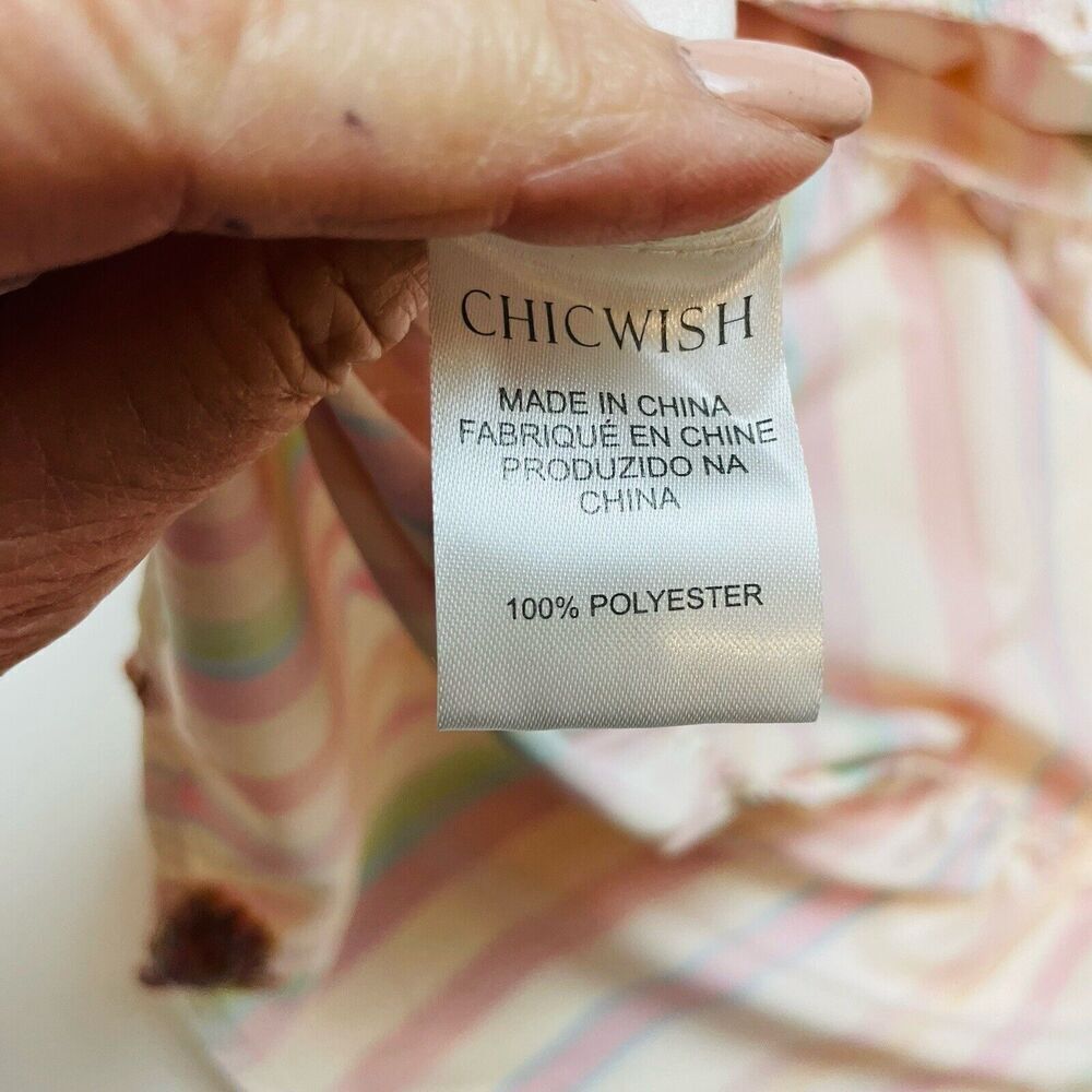 Chicwish Multicolor Striped Maxi Dress with Tie Straps - Picture 5 of 10